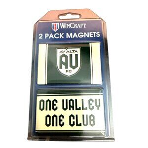 WinCraft 2 Pack Button Magnets - AV Alta FC & One Valley One Club